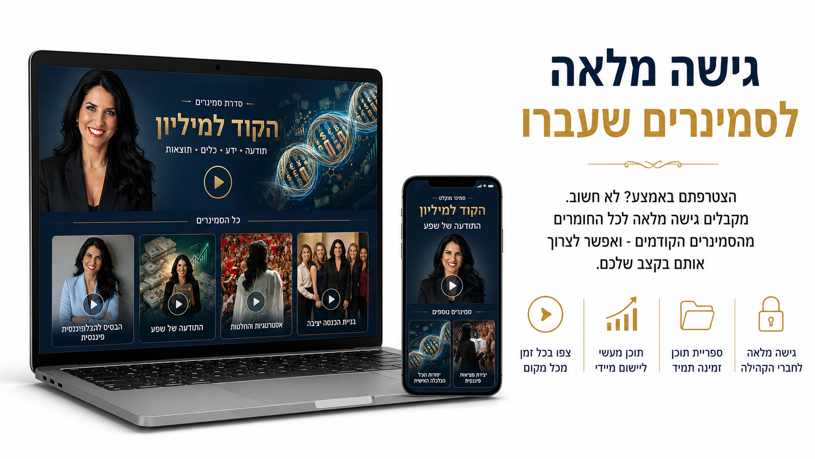 גישה מלאה לסמינרים שעברו